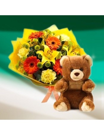 Special Bear and corsage