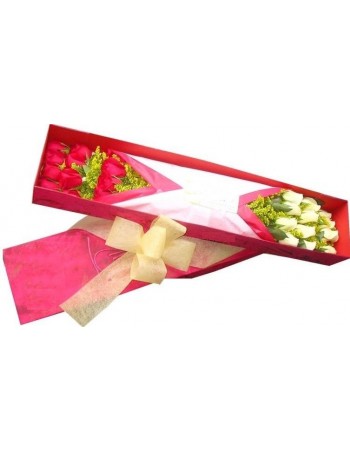 Caja de rosas surtidas