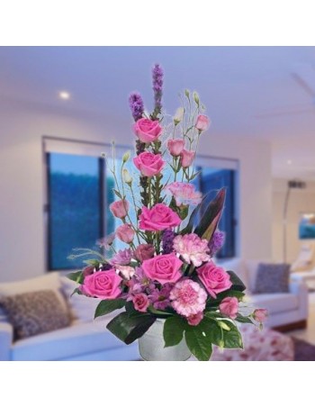 Ramo en rosas rosadas