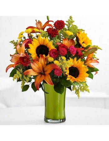 Jarron con Flores de Colores