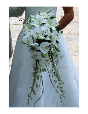 Bridal Bouquet developed in orchids and lilies