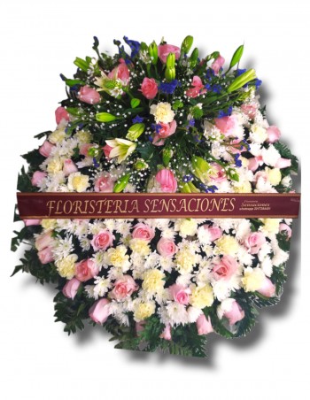 Round Crown with gerberas