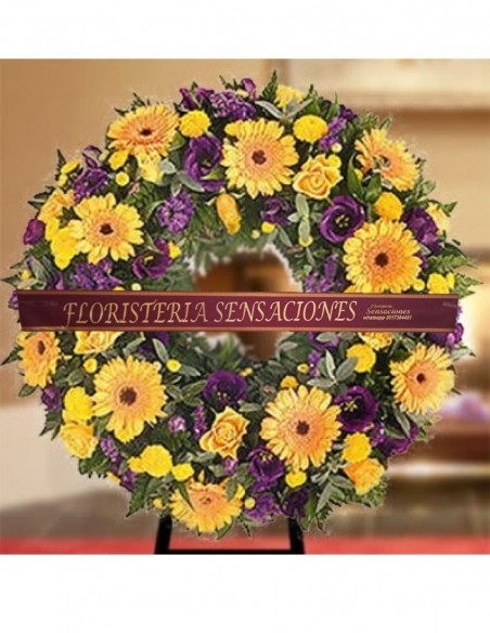 Corona with gerberas